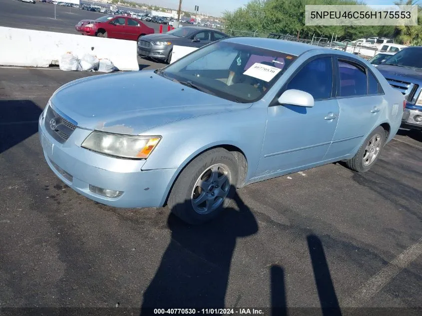 2006 Hyundai Sonata Gls VIN: 5NPEU46C56H175553 Lot: 40770530