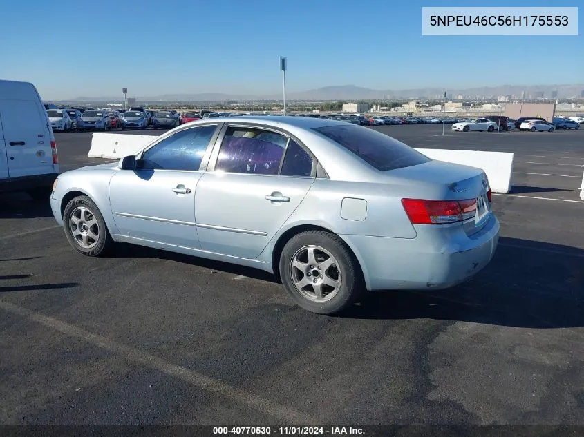 2006 Hyundai Sonata Gls VIN: 5NPEU46C56H175553 Lot: 40770530