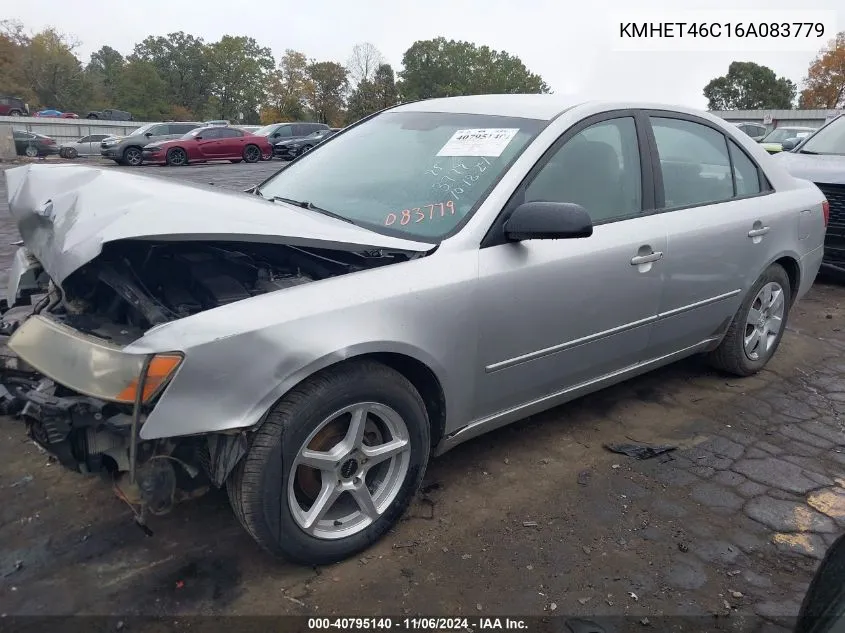 2006 Hyundai Sonata Gl VIN: KMHET46C16A083779 Lot: 40795140