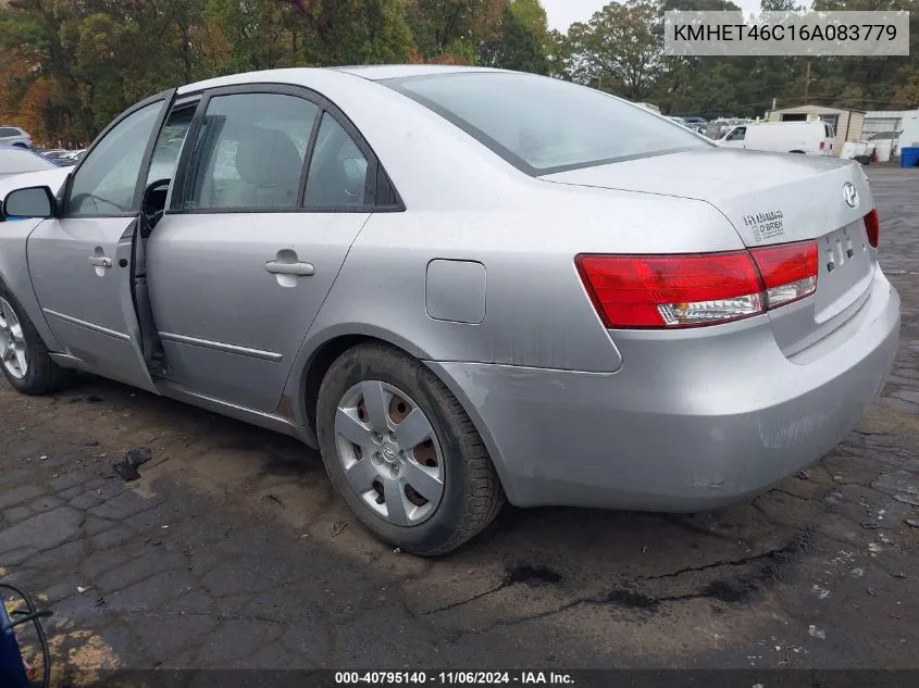 2006 Hyundai Sonata Gl VIN: KMHET46C16A083779 Lot: 40795140