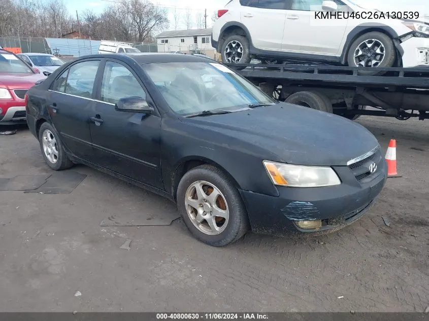 2006 Hyundai Sonata Gls VIN: KMHEU46C26A130539 Lot: 40800630