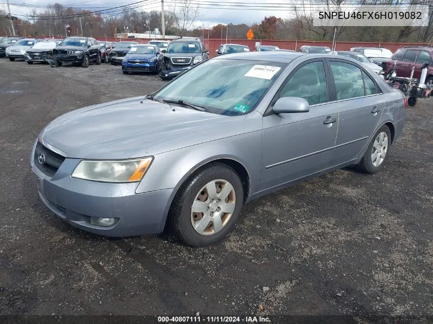 2006 Hyundai Sonata Gls V6/Lx V6 VIN: 5NPEU46FX6H019082 Lot: 40807111