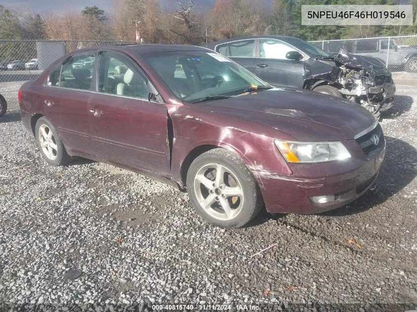 2006 Hyundai Sonata Gls/Lx VIN: 5NPEU46F46H019546 Lot: 40815740