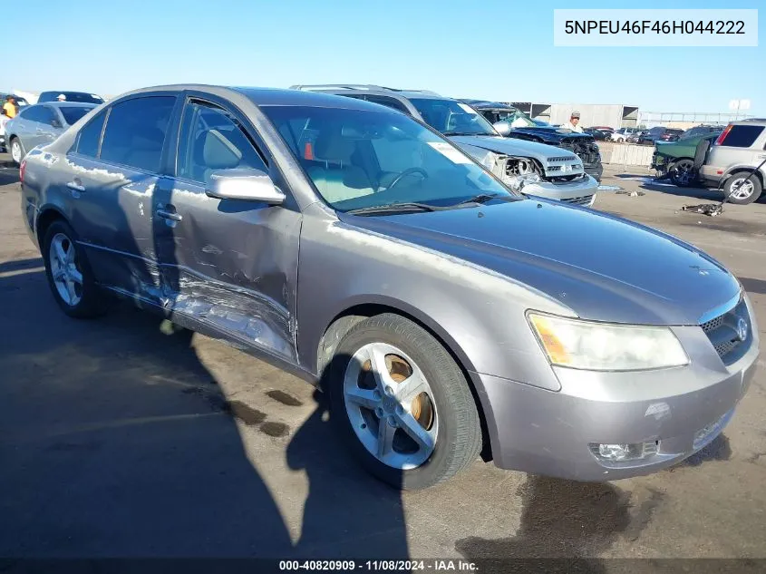 2006 Hyundai Sonata Gls V6/Lx V6 VIN: 5NPEU46F46H044222 Lot: 40820909