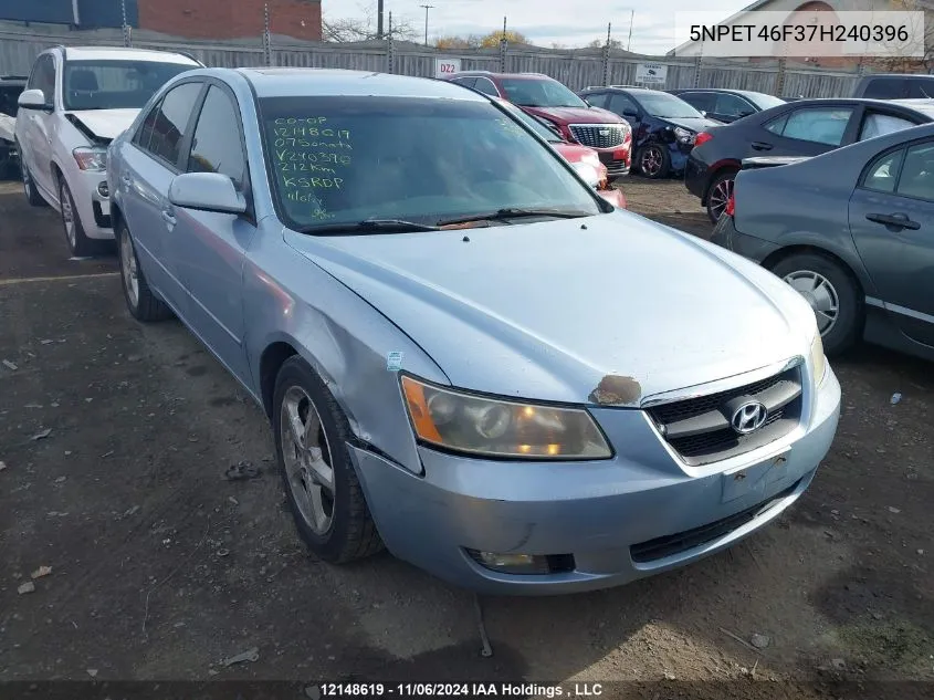 2007 Hyundai Sonata VIN: 5NPET46F37H240396 Lot: 12148619