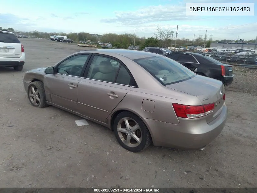 2007 Hyundai Sonata Limited/Se V6 VIN: 5NPEU46F67H162483 Lot: 39269253