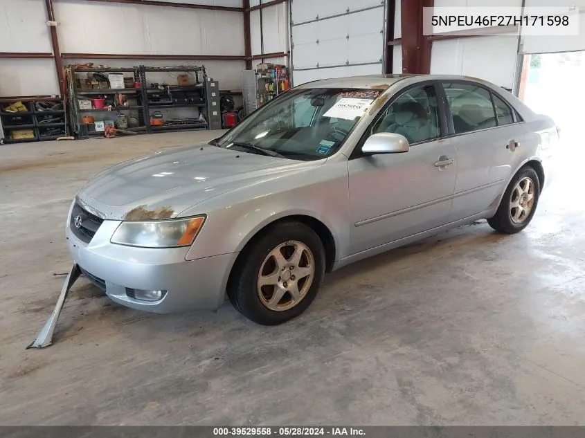 2007 Hyundai Sonata Limited/Se V6 VIN: 5NPEU46F27H171598 Lot: 39529558