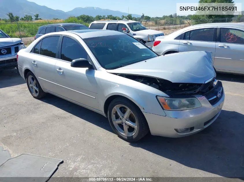 2007 Hyundai Sonata Limited/Se V6 VIN: 5NPEU46FX7H185491 Lot: 39706113