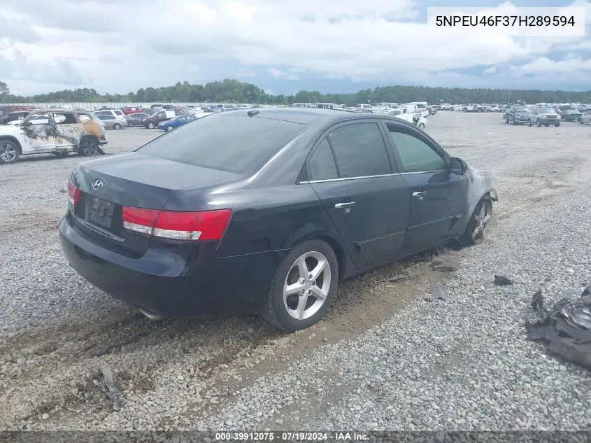 2007 Hyundai Sonata Limited/Se V6 VIN: 5NPEU46F37H289594 Lot: 39912075