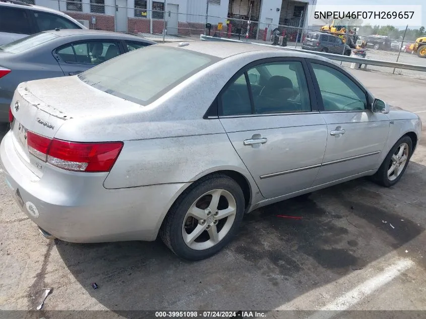 2007 Hyundai Sonata Limited/Se V6 VIN: 5NPEU46F07H269657 Lot: 39951098