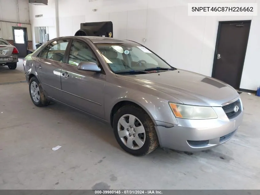 2007 Hyundai Sonata Gls VIN: 5NPET46C87H226662 Lot: 39980145