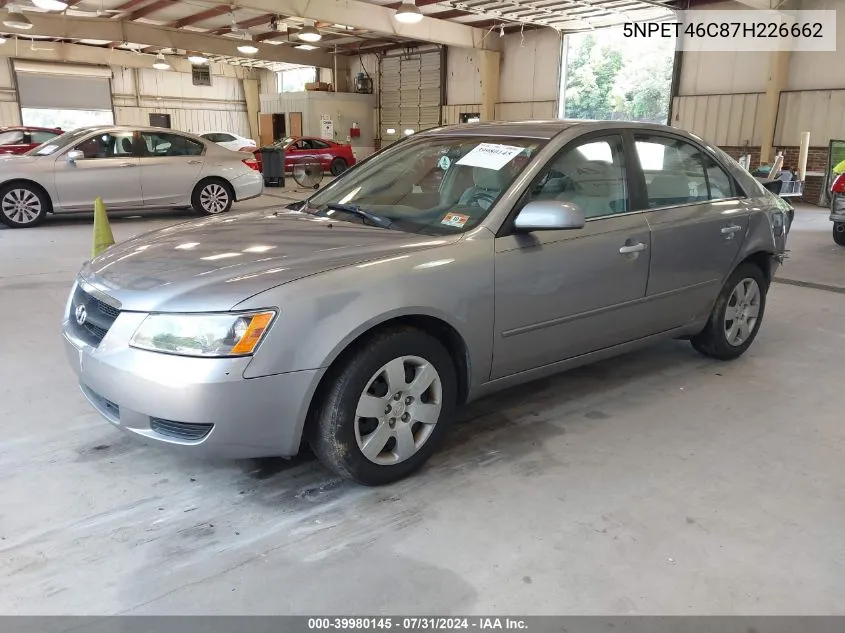 5NPET46C87H226662 2007 Hyundai Sonata Gls