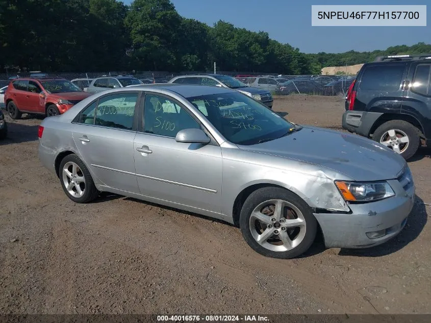 5NPEU46F77H157700 2007 Hyundai Sonata Limited/Se V6