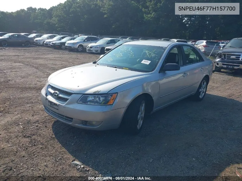 2007 Hyundai Sonata Limited/Se V6 VIN: 5NPEU46F77H157700 Lot: 40016576