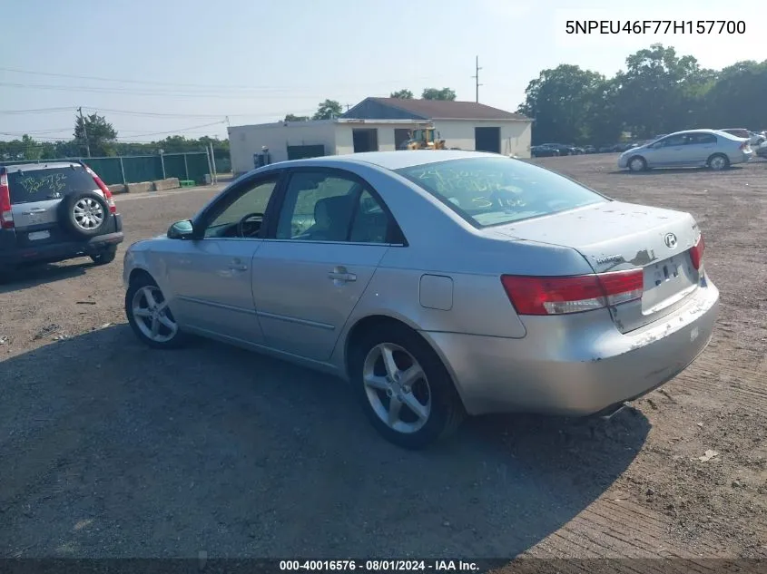 5NPEU46F77H157700 2007 Hyundai Sonata Limited/Se V6