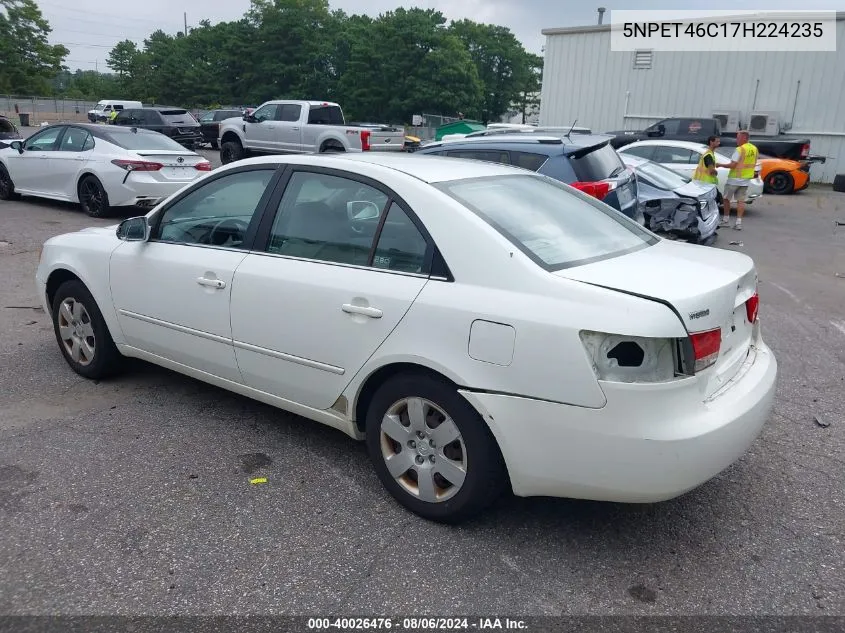 5NPET46C17H224235 2007 Hyundai Sonata Gls