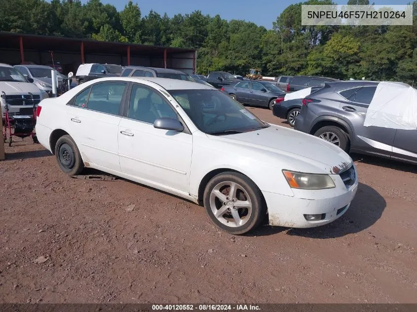 2007 Hyundai Sonata Limited/Se V6 VIN: 5NPEU46F57H210264 Lot: 40120552