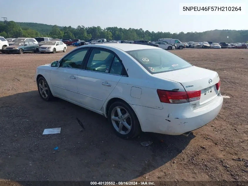 2007 Hyundai Sonata Limited/Se V6 VIN: 5NPEU46F57H210264 Lot: 40120552