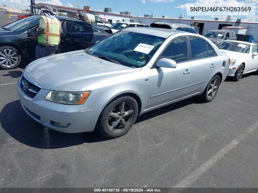 2007 Hyundai Sonata Limited/Se V6 VIN: 5NPEU46F67H263569 Lot: 40156735