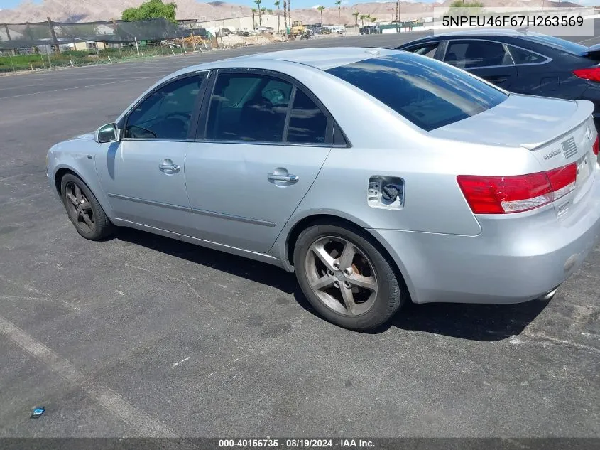 5NPEU46F67H263569 2007 Hyundai Sonata Limited/Se V6