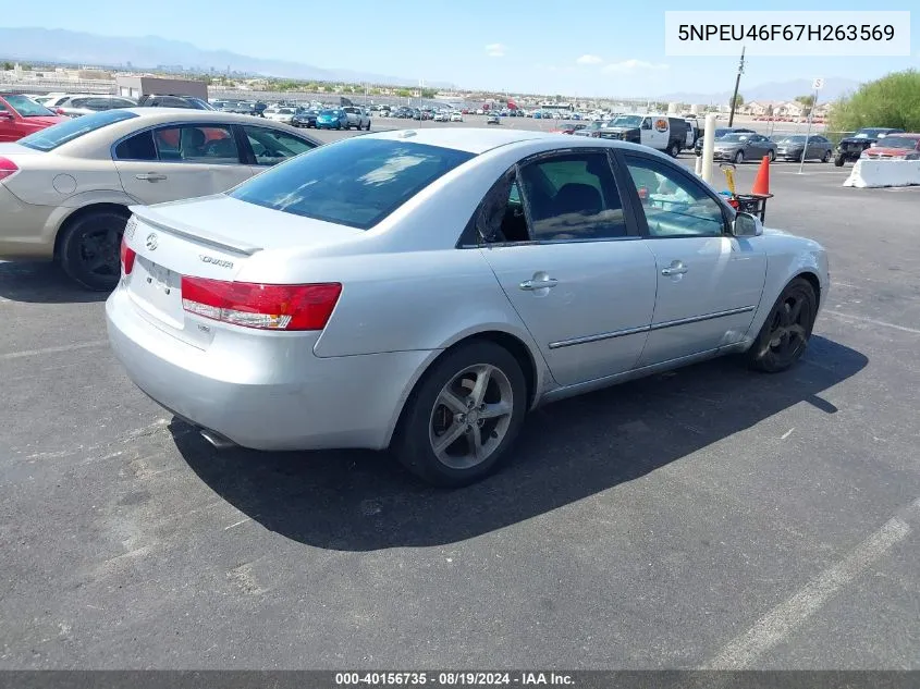 5NPEU46F67H263569 2007 Hyundai Sonata Limited/Se V6