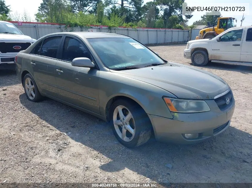 5NPEU46F07H210723 2007 Hyundai Sonata Limited/Se V6