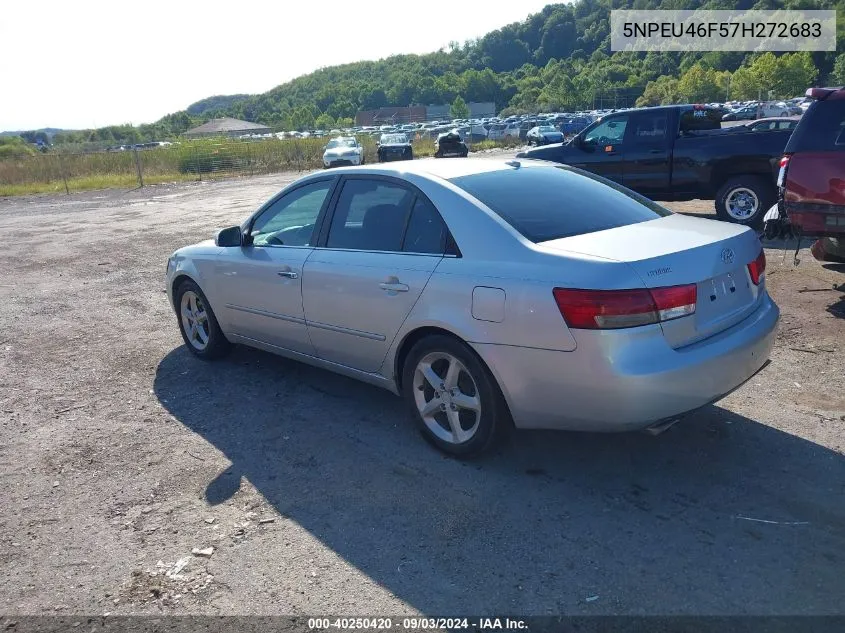 2007 Hyundai Sonata Limited/Se V6 VIN: 5NPEU46F57H272683 Lot: 40250420