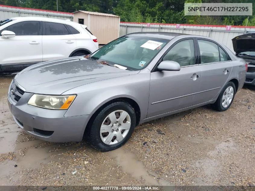 5NPET46C17H227295 2007 Hyundai Sonata Gls