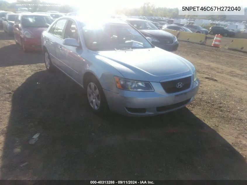 2007 Hyundai Sonata Gls VIN: 5NPET46C67H272040 Lot: 40313288