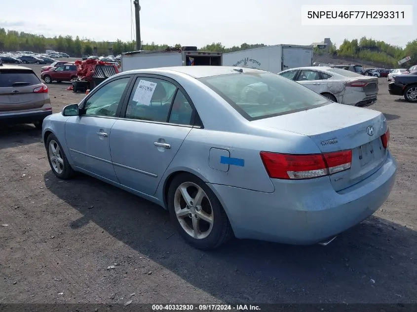 2007 Hyundai Sonata Limited/Se V6 VIN: 5NPEU46F77H293311 Lot: 40332930