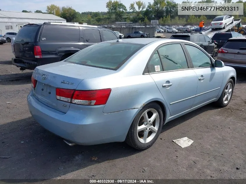 5NPEU46F77H293311 2007 Hyundai Sonata Limited/Se V6