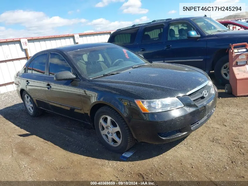 2007 Hyundai Sonata Gls VIN: 5NPET46C17H245294 Lot: 40369859