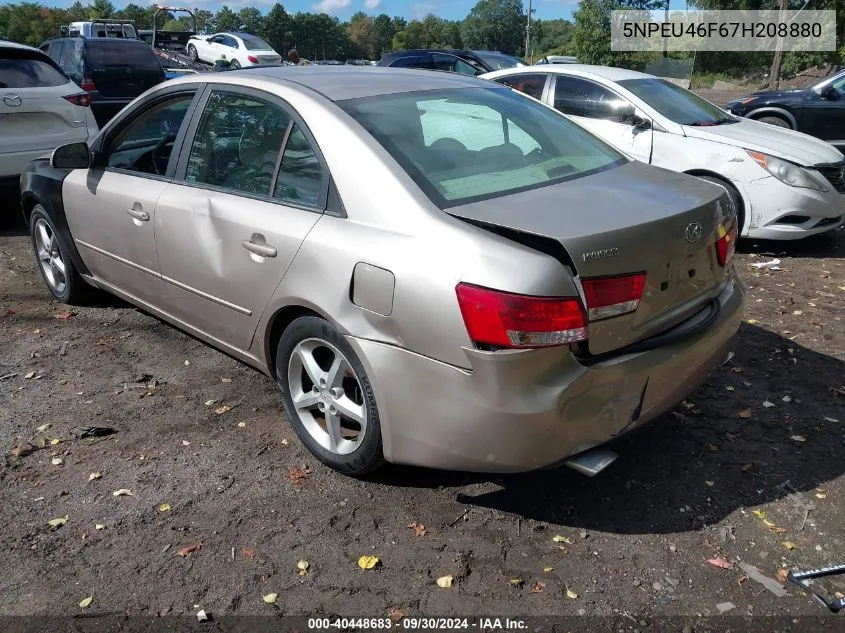 2007 Hyundai Sonata Limited/Limited W/Xm/Se V6 VIN: 5NPEU46F67H208880 Lot: 40448683