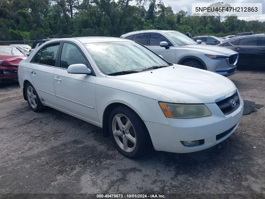 5NPEU46F47H212863 2007 Hyundai Sonata Limited/Se V6