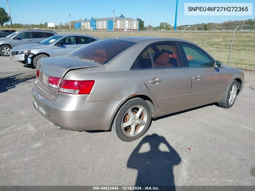 2007 Hyundai Sonata Limited/Se V6 VIN: 5NPEU46F27H272365 Lot: 40623444