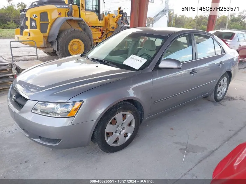 5NPET46C87H253571 2007 Hyundai Sonata Gls