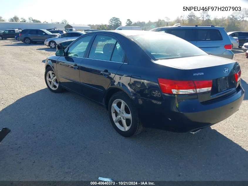 2007 Hyundai Sonata Limited/Se V6 VIN: 5NPEU46F97H207903 Lot: 40640373