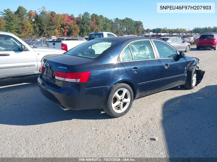 2007 Hyundai Sonata Limited/Se V6 VIN: 5NPEU46F97H207903 Lot: 40640373