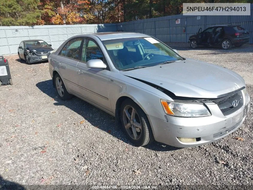 2007 Hyundai Sonata Limited/Se V6 VIN: 5NPEU46F47H294013 Lot: 40654106