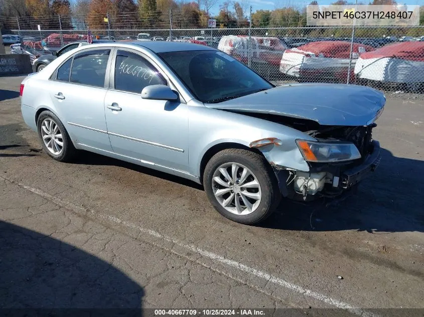 2007 Hyundai Sonata Gls VIN: 5NPET46C37H248407 Lot: 40667709