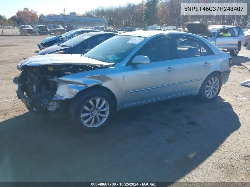 2007 Hyundai Sonata Gls VIN: 5NPET46C37H248407 Lot: 40667709