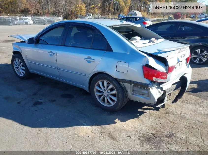 2007 Hyundai Sonata Gls VIN: 5NPET46C37H248407 Lot: 40667709