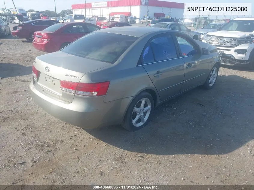 2007 Hyundai Sonata Gls VIN: 5NPET46C37H225080 Lot: 40668096