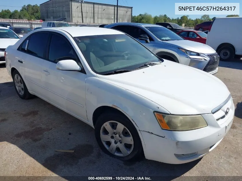 5NPET46C57H264317 2007 Hyundai Sonata Gls