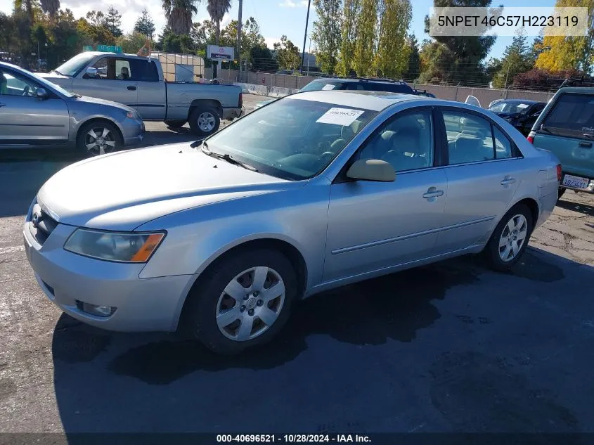 2007 Hyundai Sonata Gls VIN: 5NPET46C57H223119 Lot: 40696521