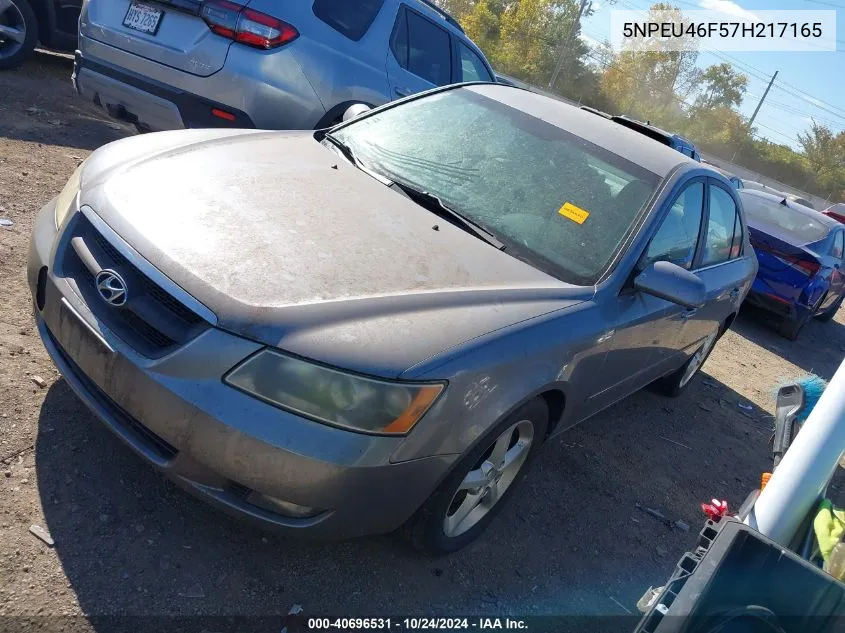 2007 Hyundai Sonata Limited/Se V6 VIN: 5NPEU46F57H217165 Lot: 40696531