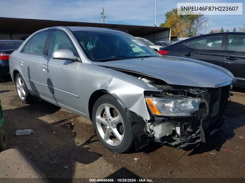 5NPEU46F87H223607 2007 Hyundai Sonata Limited/Se V6