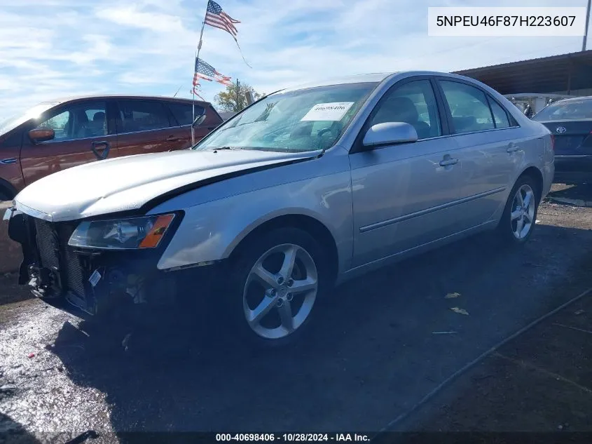 5NPEU46F87H223607 2007 Hyundai Sonata Limited/Se V6