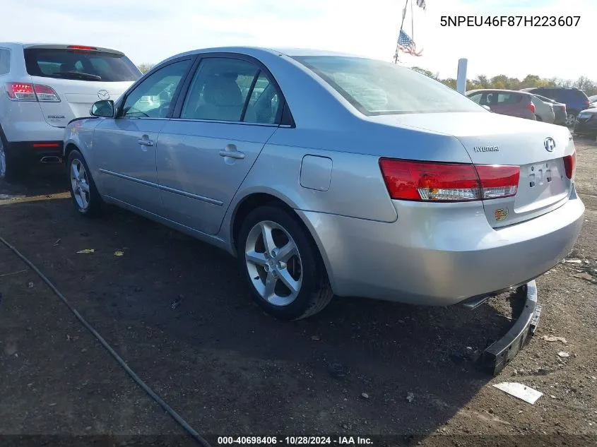 5NPEU46F87H223607 2007 Hyundai Sonata Limited/Se V6