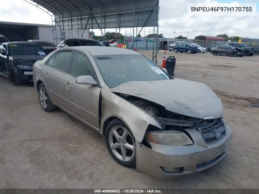 2007 Hyundai Sonata Limited/Se V6 VIN: 5NPEU46F97H170755 Lot: 40699652